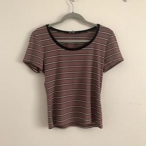 Cropped Ribbed T-shirt
